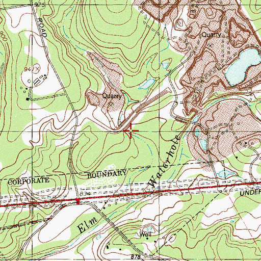 Topographic Map of Soil Conservation Service Site 13b Reservoir, TX
