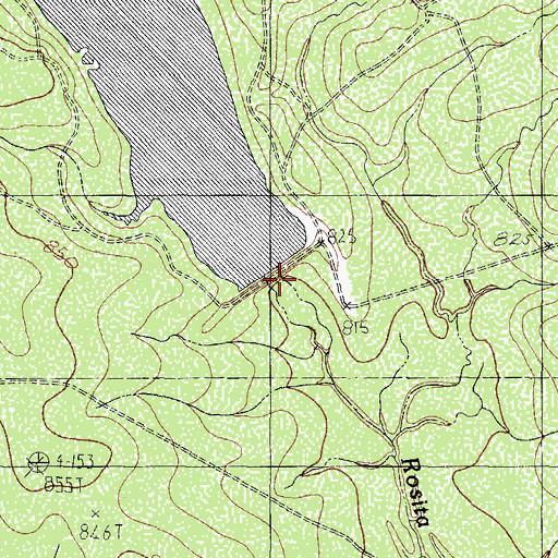 Topographic Map of Soil Conservation Service Site 30 Dam, TX