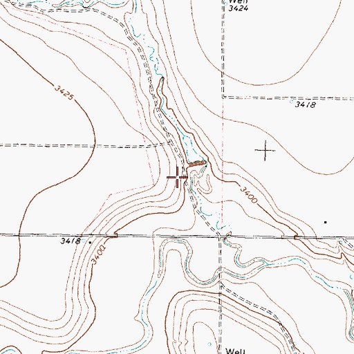 Topographic Map of Soil Conservation Service Site 4 Dam, TX