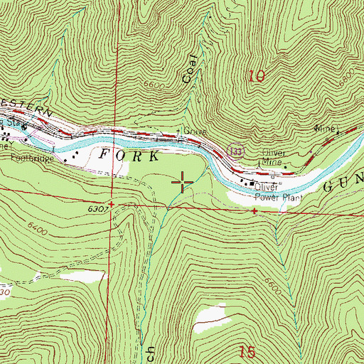 Topographic Map of Sylvester Gulch, CO