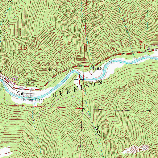 Topographic Map of Box Canyon, CO