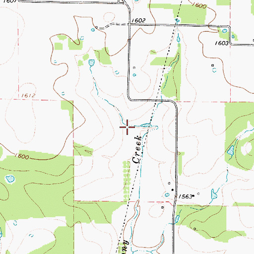 Topographic Map of Glynn Wilson Dam, TX