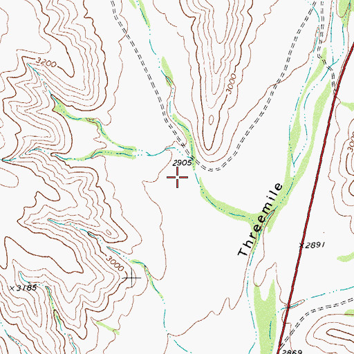 Topographic Map of Soil Conservation Service Site 9 Dam, TX