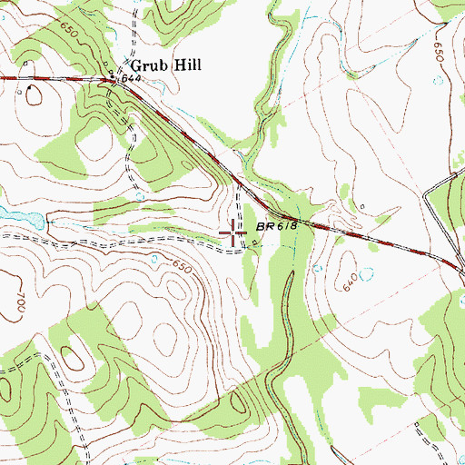 Topographic Map of Soil Conservation Service Site 9 Reservoir, TX