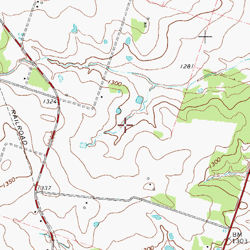Topographic Map of Setzler Dam, TX
