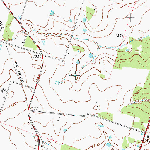 Topographic Map of Setzler Lake, TX