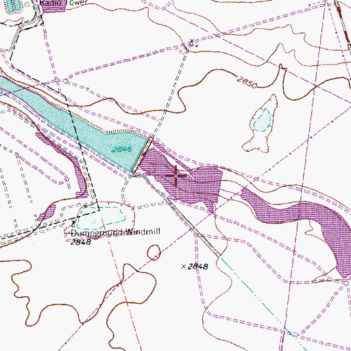 Topographic Map of Averitt Number 2 Lake, TX