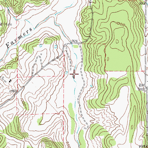 Topographic Map of Soil Conservation Service Site 7 Dam, TX