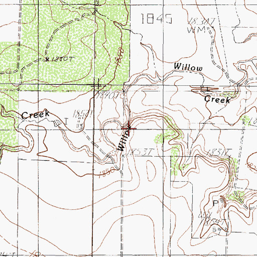 Topographic Map of Soil Conservation Service Site Number 2 Dam, TX