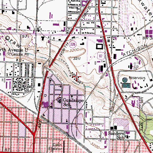 Topographic Map of Canyon Lakes Project Dam Number 3, TX