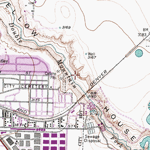 Topographic Map of Canyon Lakes Project Dam Number 6, TX