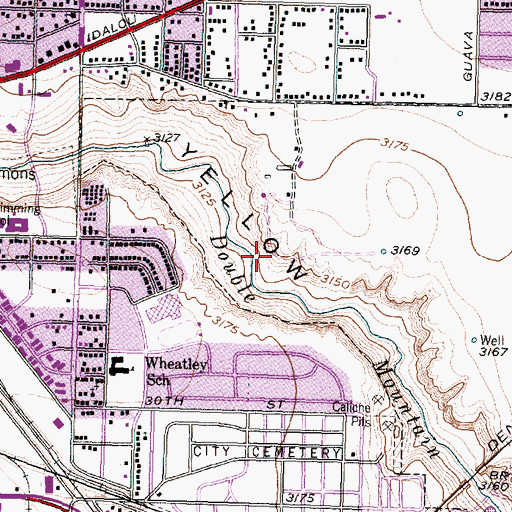 Topographic Map of Canyon Lake Number 6, TX