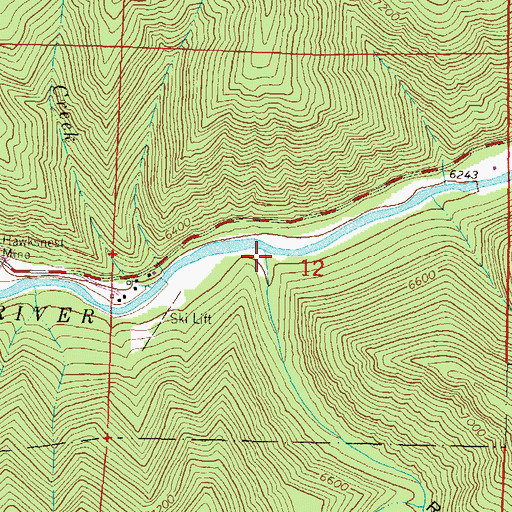 Topographic Map of Raven Gulch, CO