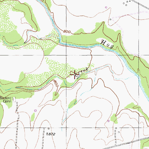 Topographic Map of Soil Conservation Service Site 2 Dam, TX