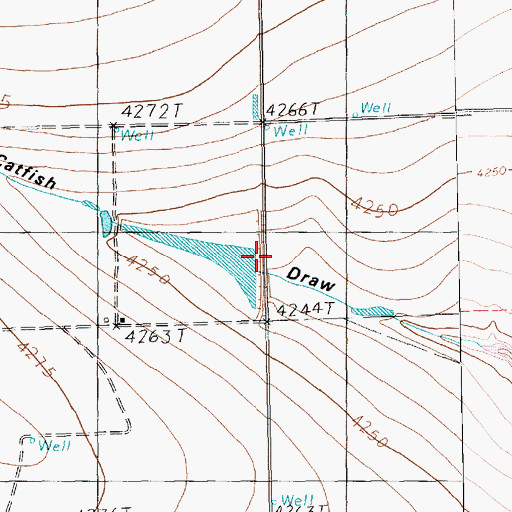 Topographic Map of McKillip Lake Dam, TX