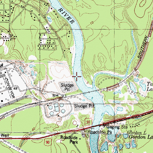 Topographic Map of Sludge Pond Levee Number 2 Dam, TX