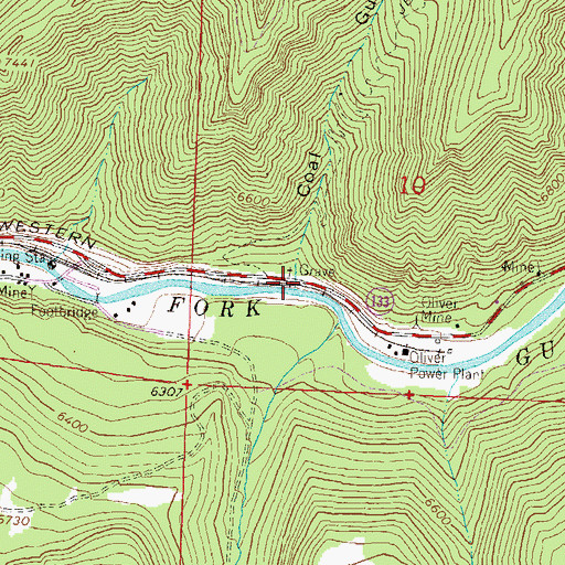 Topographic Map of Coal Gulch, CO