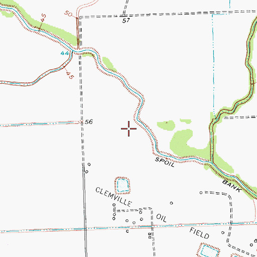 Topographic Map of A H Johnson Reservoir, TX