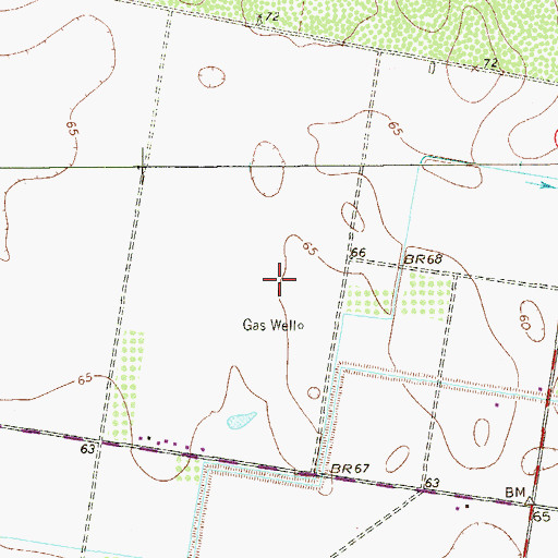 Topographic Map of Engelman Gardens Reservoir, TX