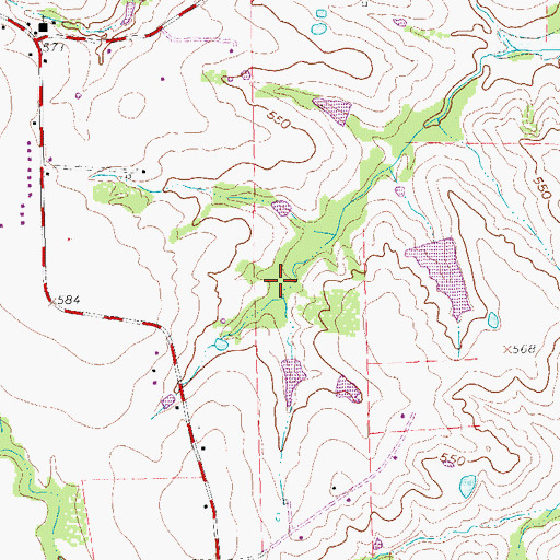 Topographic Map of Lago Grande, TX
