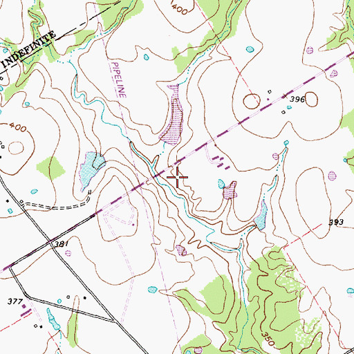 Topographic Map of Emerson Dam Number 1, TX