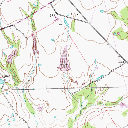 Topographic Map of Emerson Dam Number 2, TX