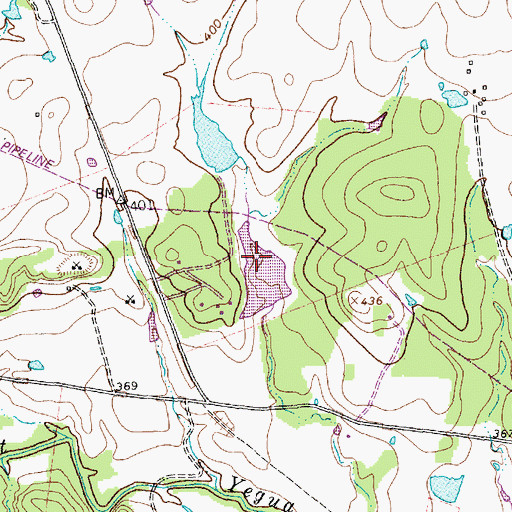 Topographic Map of C and H Lake, TX