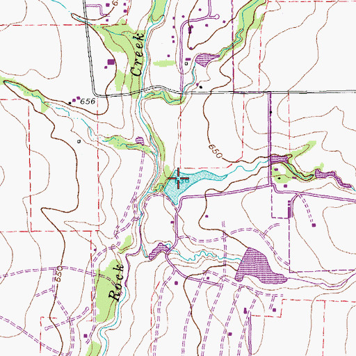 Topographic Map of Willow Bend Lake Number 2, TX