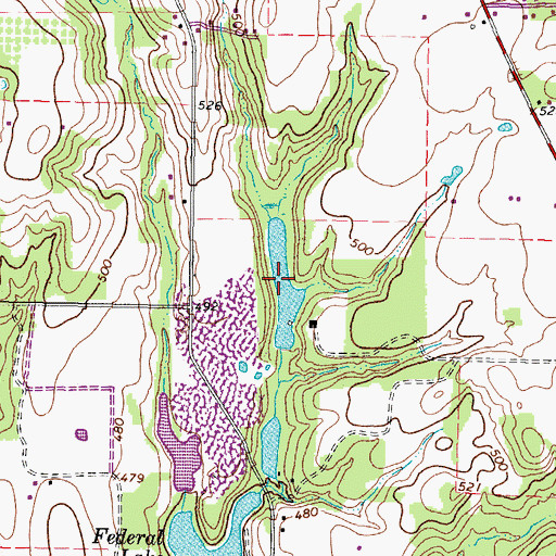 Topographic Map of Bell Sand Lake, TX