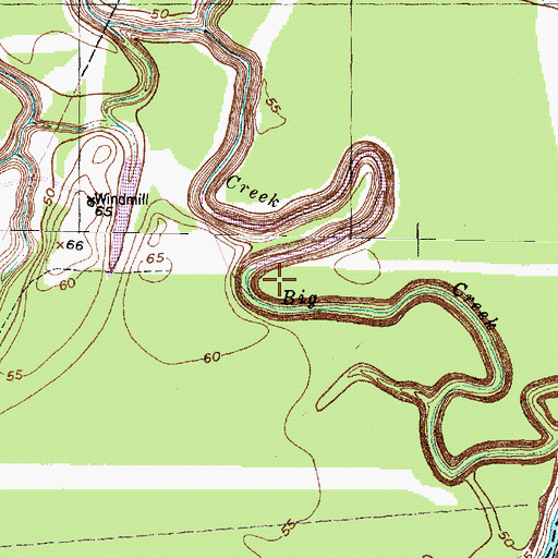 Topographic Map of Hale Ranch State Park Reservoir Number 8 Dam, TX