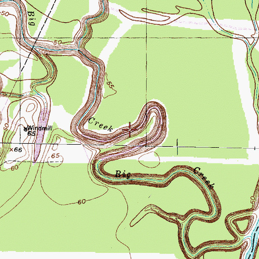 Topographic Map of Reservoir Number 8, TX