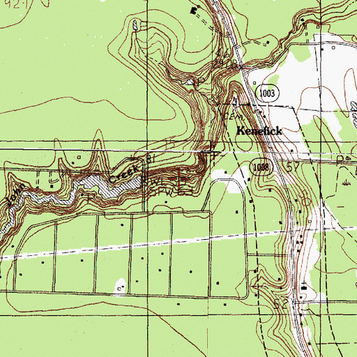 Topographic Map of Winter Valley Estates Lake, TX