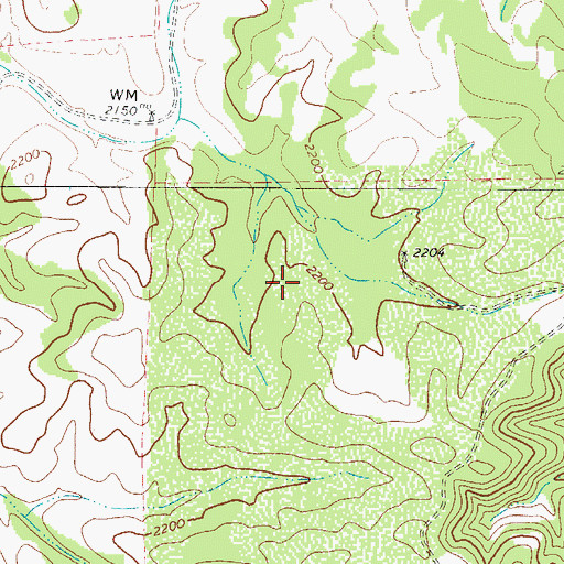 Topographic Map of Big Lake Dam, TX