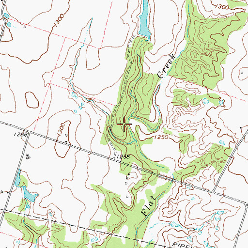 Topographic Map of Lake Hanson-Taylor Dam, TX