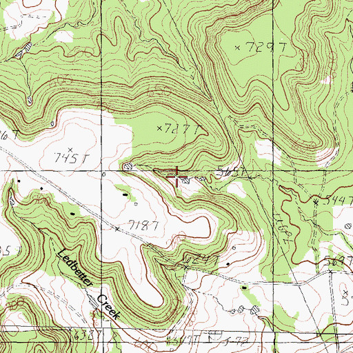 Topographic Map of Tex Iron Incorporated Reservoir Number 1, TX