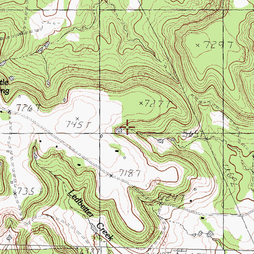 Topographic Map of Tex Iron Incorporated Reservoir Number 2, TX