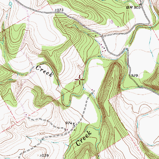 Topographic Map of Soil Conservation Service Site 20 Dam, TX