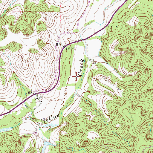 Topographic Map of Soil Conservation Service Site 4 Dam, TX