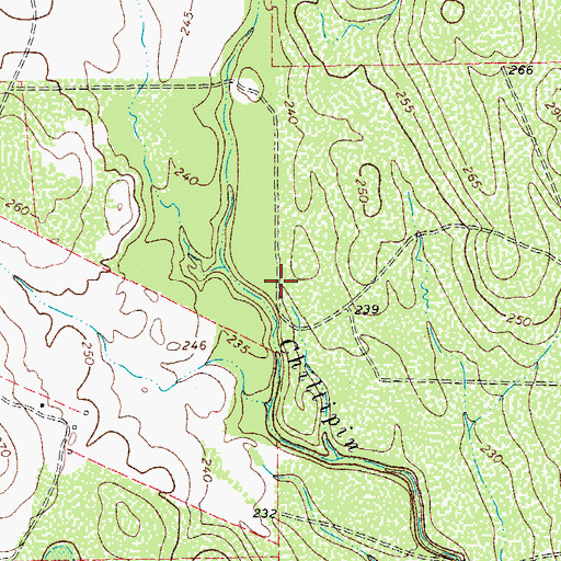 Topographic Map of Soil Conservation Service Site 5 Dam, TX