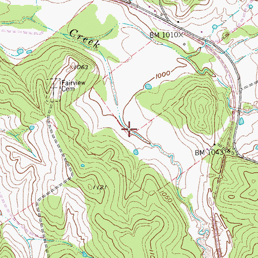 Topographic Map of Soil Conservation Service Site 1 Dam, TX