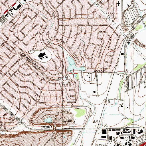 Topographic Map of Eldorado Lake, TX