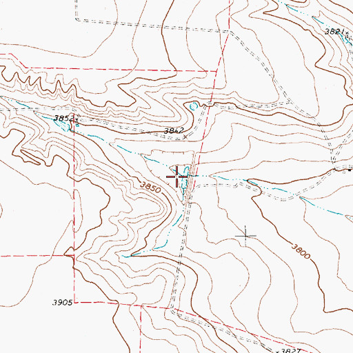 Topographic Map of Jack Young Lake, TX