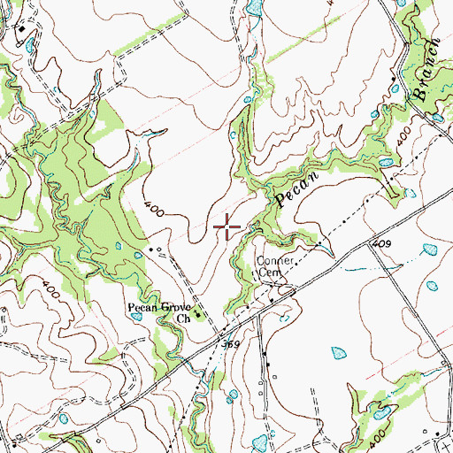 Topographic Map of Soil Conservation Service Site 131 Dam, TX