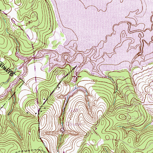 Topographic Map of Woodlands Golf Course Lake Dam, TX