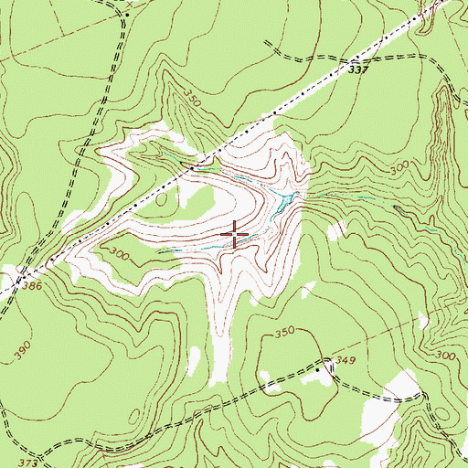 Topographic Map of Bess Lake, TX