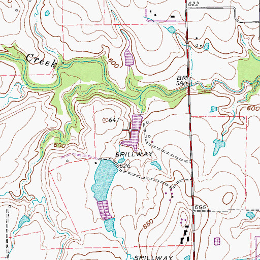 Topographic Map of Williams Lake, TX