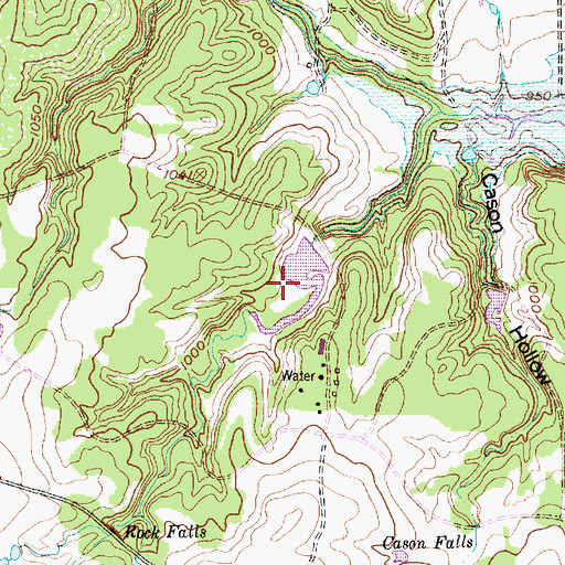 Topographic Map of Moncrief Lake, TX