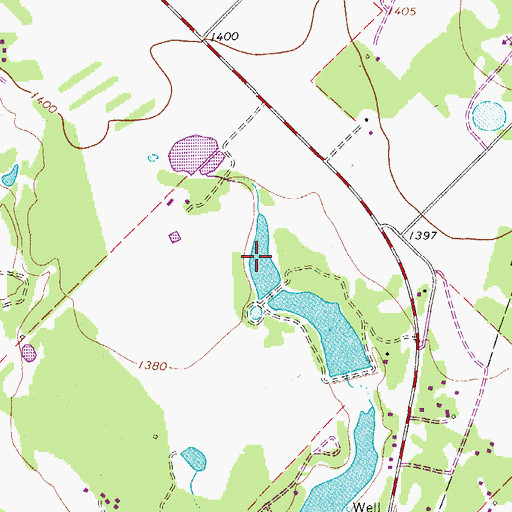 Topographic Map of Mosher Little Lake, TX