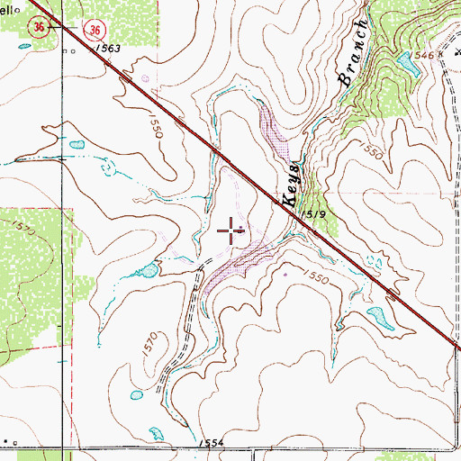 Topographic Map of Shults Lake Dam, TX