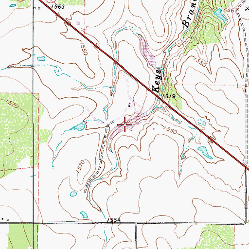 Topographic Map of Shults Lake, TX